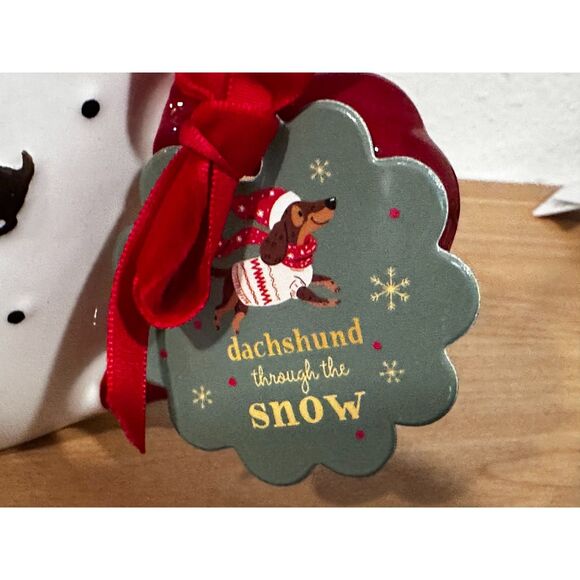 Sunday Morning Ceramics Dachshund Christmas Mug NWT - Picture 4 of 4